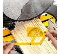 Adjustable Protractor 0°-180° for Carpentry and DIY Projects, Plastic Angle Finder with Locking Nut for Easy Angle Transfer, 2 Pack