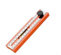 Adjustable Protractor Tool, Multi-Angle Marking Ruler with Secure Lock Precision Foldable Depth Measuring Scriber Carpentry(A)