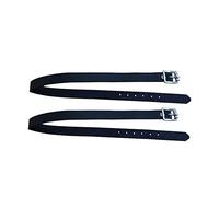 Adjustable PU Leather Spur Straps with Metal Buckles, 2-Pack for Cowboy Boots, Equestrian Riding Safety & Decoration, Perfect Gift for Horse Riders