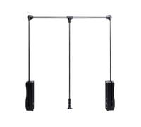 Adjustable Pull Down Closet Rod, 20KG Load Capacity Lift Wardrobe Rail with Soft Return, Ideal for Cabinet & Wardrobe Storage Solutions, Space-Saving Organizer