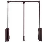 Adjustable Pull Down Closet Rod, Retractable Hanger Rail, Space-Saving Aluminum Clothing Rack, Extendable Wardrobe Solution for Efficient Storage