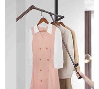 Adjustable Pull Down Closet Rod - Space-Saving Wardrobe Rail for Hanging Clothes, Soft Return Hanger for Bedroom Organization, 52-122cm
