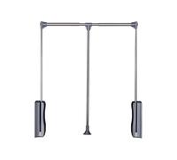 Adjustable Pull-down Wardrobe Slide Rail, Save Space with Lifting Rod, Two-way Buffer Pull-down Makes It Easier to Pull Down the Clothes Hanging Rod(Color,900-1220mm)