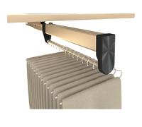 Adjustable Pull Out Clothes Rail, Extendable Steel Hanger Rod for Wardrobe, Space Saving Clothing Storage, Load Capacity 25kg