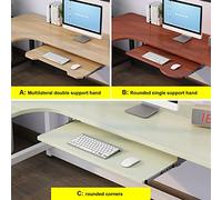 Adjustable Pull-Out Keyboard Tray for Computer Desks - 54/60/70 cm Sliding Shelf - Enhance Workspace Organization & Comfort with Easy Glide Design for Wooden Desks