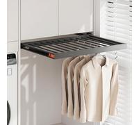 Adjustable Pull-Out Trouser Rack for Washing Machine, Aluminum Alloy Drying Rack Drawer, Space-Saving Hidden Clothes Organizer, Ideal for Efficient Laundry Drying