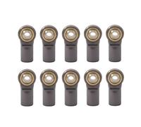 Adjustable Pull Rod Compatible With Axial For SCX10 D90 D110 For Tamiya CC01 For Racing 1/10 RC Car Crawler 10Pcs Metal M4 20MM Link Tie Rod End Ball Joint(Gray)