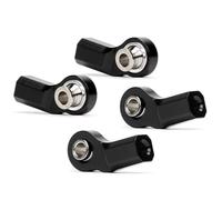Adjustable Pull Rod Compatible With Axial For Traxxas For Trx4 For Tamiya 1/10 RC Crawler Car Aluminium Alloy CNC M3/M4 Bent Pivot Rod End Width Balls