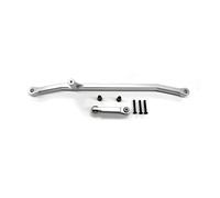 Adjustable Pull Rod Compatible With LOSI For LMT 1/8 RC Car Part Aluminum Alloy Steering Link Rod RC Upgrade Part 2pcs Steering Linkage Tie Rod(Silver)