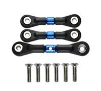 Adjustable Pull Rod Compatible With Tamiya For TT02 TT02T 1/10 RC Car Upgrade Parts Accessories 3Pcs Steering Link Rod Servo Rod Linkages(Blue)