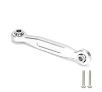 Adjustable Pull Rod Compatible With Traxxas For X-Maxx 4S 6S 8S 1/5 RC Car 1Pcs Aluminum 46MM Servo Steering Linkage Tie Rod 8947 7747(Silver)