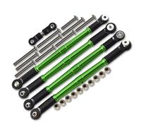 Adjustable Pull Rod For ARRMA 1/7 FIRETEAM BIG For ROCK 1/8 For KRATON For NOTORIOUS OUTCAS EXB For TALION 6S Metal Steering Tie Rod RC Car Parts(Green)