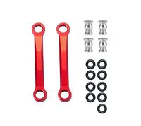 Adjustable Pull Rod For Axial 1/24 For SCX24 2PCS CNC Aluminum Links Chassis Linkage With Rod End RC Crawler Car Upgrade Accessories(Gray,35mm)