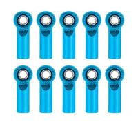 Adjustable Pull Rod For Axial For SCX10 For Tamiya CC01 YK4102 1/10 10/20Pcs Metal CW M3 Link Tie Rod End Ball Joint Ends RC Crawler Parts(Blue,10pcs)