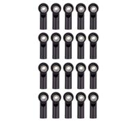 Adjustable Pull Rod For Axial For SCX10 For Tamiya CC01 YK4102 1/10 10/20Pcs Metal CW M3 Link Tie Rod End Ball Joint Ends RC Crawler Parts(Black,20pcs)