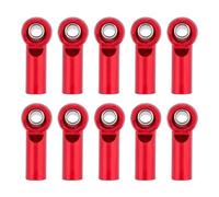 Adjustable Pull Rod For Axial For SCX10 For Tamiya CC01 YK4102 1/10 10/20Pcs Metal CW M3 Link Tie Rod End Ball Joint Ends RC Crawler Parts(Red,10pcs)