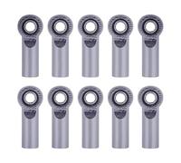 Adjustable Pull Rod For Axial For SCX10 For Tamiya CC01 YK4102 1/10 10/20Pcs Metal CW M3 Link Tie Rod End Ball Joint Ends RC Crawler Parts(Gray,10pcs)