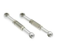 Adjustable Pull Rod For Fs 1/10 2PCS Rear Upper Suspension Arm Linkage Tie Rod Rc Car For Desert For Buggy Tracked Vehicle Parts And Accessories Replacement Use(Silver)