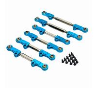 Adjustable Pull Rod For MJX 7303 7304 1/7 Metal Upgrade Adjustable Linkage Rod Spare Remote Control Car Parts Accessories(Blue)