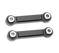 Adjustable Pull Rod For MJX For Hyper Go 14303 14302 14301 1/14 2Pcs Metal Steering Rod Link RC Car Aluminum Alloy Spare Upgrade Parts(Black)