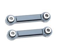 Adjustable Pull Rod For MJX For Hyper Go 14303 14302 14301 1/14 2Pcs Metal Steering Rod Link RC Car Aluminum Alloy Spare Upgrade Parts(Gray)