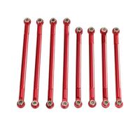 Adjustable Pull Rod For MN128 MN86S MN86 G500 1/12 Metal Pull Rod Ball Head Link Linkage RC Car Accessories Upgrade Parts(Red)