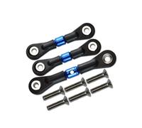 Adjustable Pull Rod For TAMIYA For TT02 TT02T For TT01 TT01E TT01D 1/10 3pcs Alloy Adjustable Tie Rod Links Steering Rods RC Crawler Car Parts(Blue)