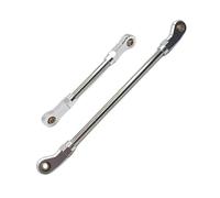 Adjustable Pull Rod For WLtoys 104006 104010 104020 104026 1/10 Metal Upgrading The Steering Rod And Servo Of The Front Axle RC Car Parts(Silver)