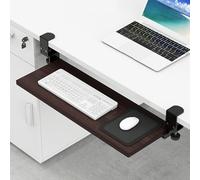Adjustable PullOut Cuter Der with - Under Desk Keyboard and Mouse Tray Space Saver for Office and Home Wortats Design for Improved Smooth Sliding Me...