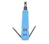 Adjustable Punch Down Tool with Replaceable Blade, Wire Cable Insertion Hand Tool for 110/88 Modules, Includes Wire Hook Trimmer and Impact Control Button for Network