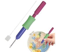 Adjustable Punch Needle Tool, Punch Needle Tool - Vista 5 Height Adjustable Embroidery Tool | Stainless Steel Needles with Applique Decorative Needle Threader