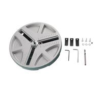 Adjustable Punching Saw Round Hole Opener Tool, Adjustable Hole Saw Cutter Kit with Positioning Bit and 3 Tooth Blades, Circular Punch Saw for Gypsum Board, Cork Board, Plastic, So