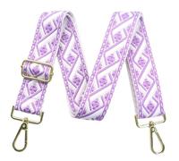 Adjustable Purple Purse Strap - 1.5" Wide Handbags, Camera, Guitar, Phone & Crossbody Bag Replacement Shoulder Straps(Gold Hardware)