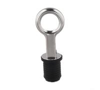 Adjustable Push-in Marine Drain Socket 25/32mm Stainless Steel Cam Type for Stern Bait Wells Live Wells Offshore Rigging Black(25mm)