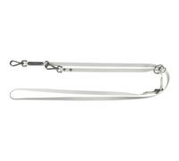 TRIXIE extension leash CityStyle S-M, 78.74 inches / 0.51 inches in light grey PVC leash for dogs, 3-way adjustable - non-slip, water-repellent, and wipeable, 1971216