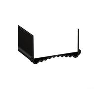 Adjustable PVC seal strip for door bottoms, designed to seal gaps and reduce noise, suitable for door widths between 5 5 and 8 cm, strong adhesion, no left (black)