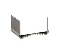 Adjustable PVC seal strip for door bottoms, designed to seal gaps and reduce noise, suitable for door widths between 5 5 and 8 cm, strong adhesion, no left (gray)