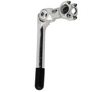 Adjustable quill stem d22.2 l100 uno aluminum silver adjustable 0 to 60° (handl