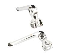 Adjustable quill stem d22.2 l85uno silver aluminum adjustable 0 to 60° (handleb