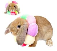 Adjustable Rabbit Protection Cone Collar,Soft Pet Recovery Collar for Rabbit/Chinchilla/Guinea Pigs/Kitten After Surgery Wound Healing,Elizabeth Neck Recovery E-Collar for Small Animals (S)