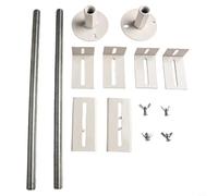 Adjustable Radiator Brackets for Column Radiators, 41-46cm Height, Cast Iron Floor Mounting Support for Vintage and Traditional Style Heating Systems(2pcs)