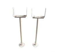 Adjustable Radiator Feet 41-46cm, Cast Iron Style Supports for Vintage Column Radiators, White Floor Mounting Legs, Traditional Heating System Stands, Base Replacement(2pcs)