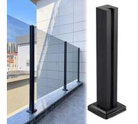 Adjustable Railing System for Balustrades, Indoor & Outdoor Use, Height 130-60 cm, Sturdy Base with Safety Slots, Modern Design for Enhanced Security & Style