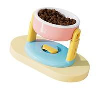Adjustable Raised Dog Surge Stand with Feeder Harness for Most Dog Sizes, Bright Coloured Suction Cups, Multifunctional, Adjustable