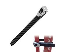 Adjustable Ratchet Strap - 19.6 Inches Tie Down, Rope with Metal Buckle, Durable Grip Securing Straps | Ideal for Motorcycle Roof Rack Truck Trailer Cargo Outdoor Pole Fence Gate Transport Safety