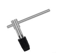 Adjustable Ratchet T-Handle Tap Wrench for -M20 Metric Taps, 1/4" Square Drive, Alloy Steel Construction, Workshop & DIY Tool Compat(Clamping for -8)