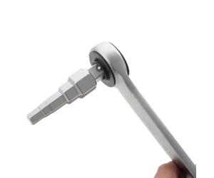 Adjustable Ratchet Wrench for Radiator & Water Valves, High-Carbon Steel Valve Core Removal Tool with Smooth 360° Ratcheting Action, Professi(A)