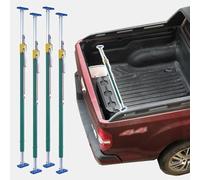 Adjustable Ratcheting Cargo Bar for Pickup Truck Bed, Telescoping Box Truck Load Stabilizer Bar Support Rod, Cargo Grocery Ratchet Pole for Enclosed Vans SUV (Green 4pack)