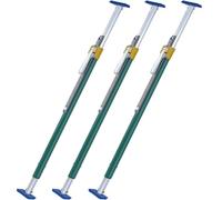 Adjustable Ratcheting Cargo Bar - Heavy-Duty Non-Slip Truck Bed Divider with Rubber Feet, Steel Cross Bar for Pickup, SUV, Mini Truck, 441 Lbs Capacity, Pack of 3, 6.56-7.8ft