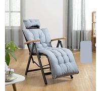 Adjustable Rattan Lounge Chair with 9-Position Recline Folding Garden Patio Beach Pool Sun Lounger Ergonomic Backrest for Ultimate Comfort